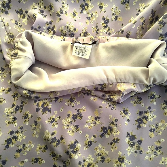 Tribal brand floral maxi skirt with lavender background stretch waist, size 10 - Picture 11 of 15